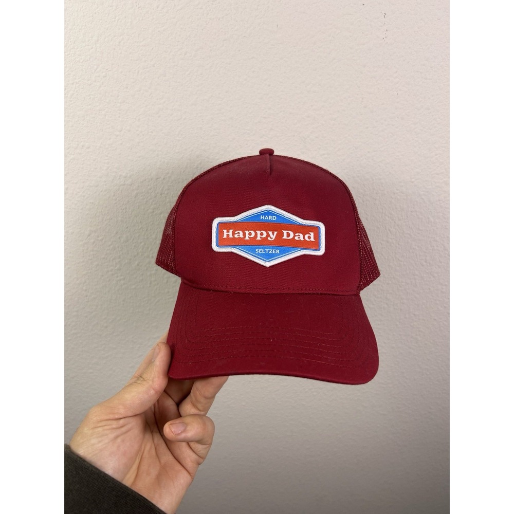 Happy Dad Red Trucker Hat